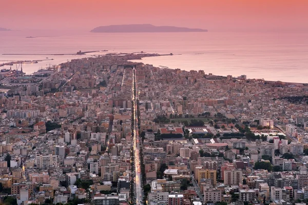 Trapani city in the evening — Stock Photo, Image