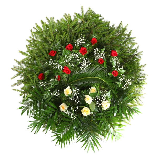 Grinalda funeral verde — Fotografia de Stock