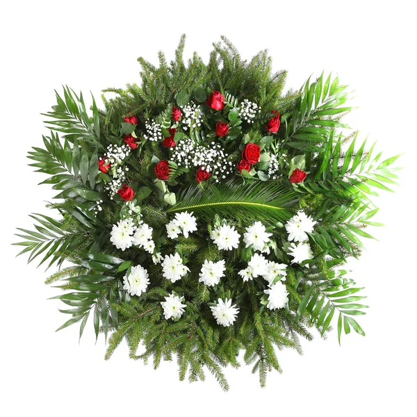 Green funeral wreath — Stock Photo, Image