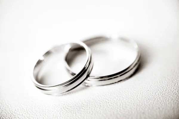 Two wedding rings Stock Picture
