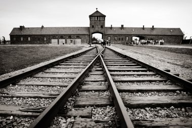 Auschwitz death camp clipart