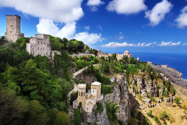 Erice dağ güzel panoramik görünümü