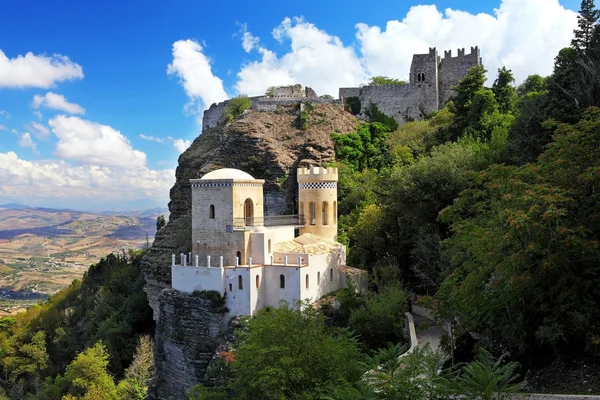 Erice dağ güzel panoramik görünümü