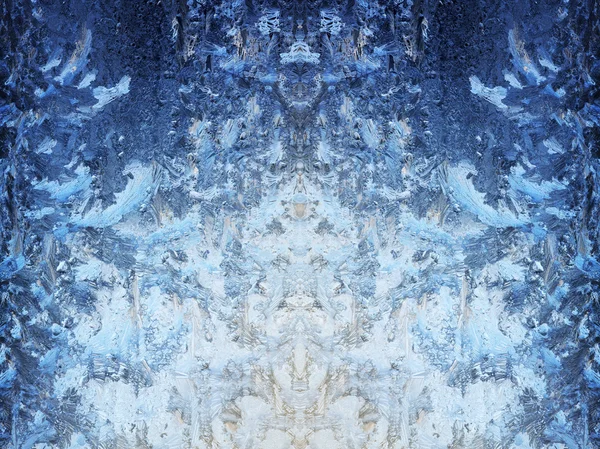 自然光の中でガラスに霜作業 — ストック写真