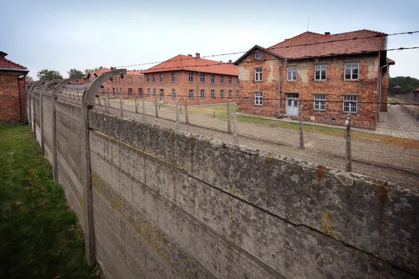 Auschwitz dödsläger Stockfoto