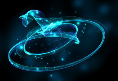 Soyut renkli aydınlatma elemanları