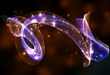 Soyut renkli aydınlatma elemanları