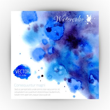 Watercolor abstract banner clipart