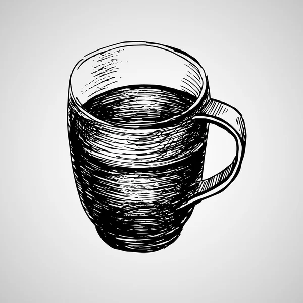 Illustration kaffe kopp — Stock vektor