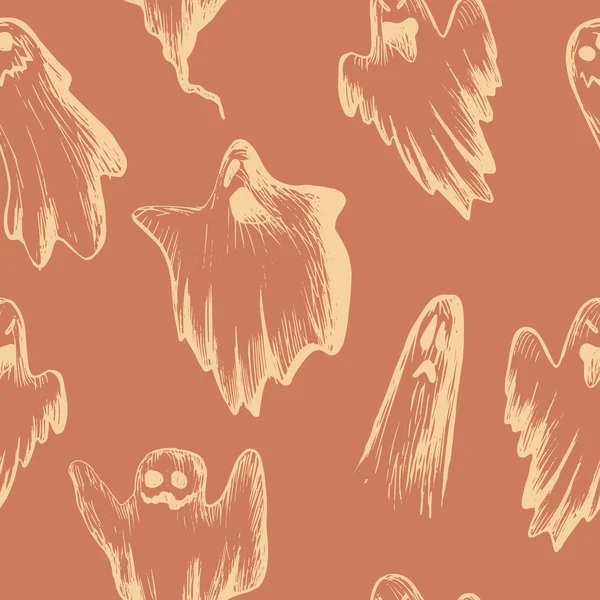 Fondo de fantasmas de Halloween — Vector de stock