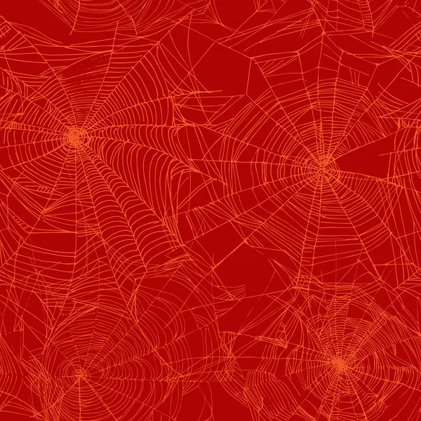 Fondo de Halloween con web — Vector de stock