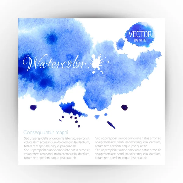 Banner abstracto acuarela — Vector de stock