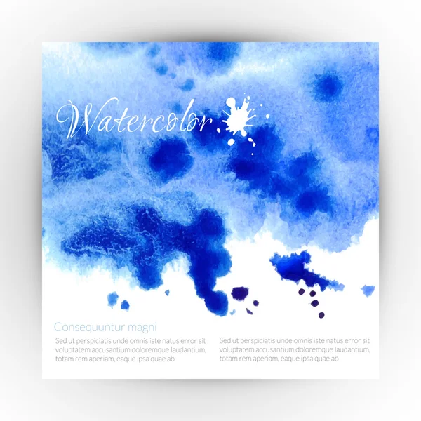 Watercolor abstract banner — Stock Vector