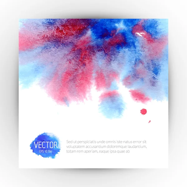 Watercolor abstract banner — Stock Vector