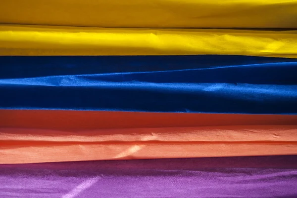 Farbenfrohe abstrakte Textilien — Stockfoto