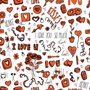 Sevgililer günü desen