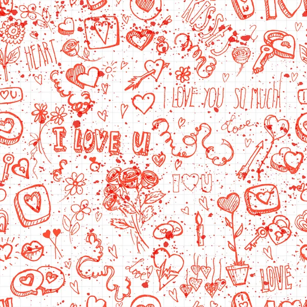 Valentine's day pattern — Stock Vector