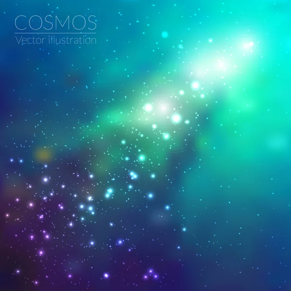 Ilustrație Cosmos cu stele — Vector de stoc