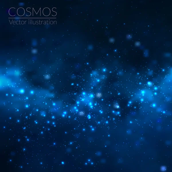Cosmos illustration with stars — Stock Vector