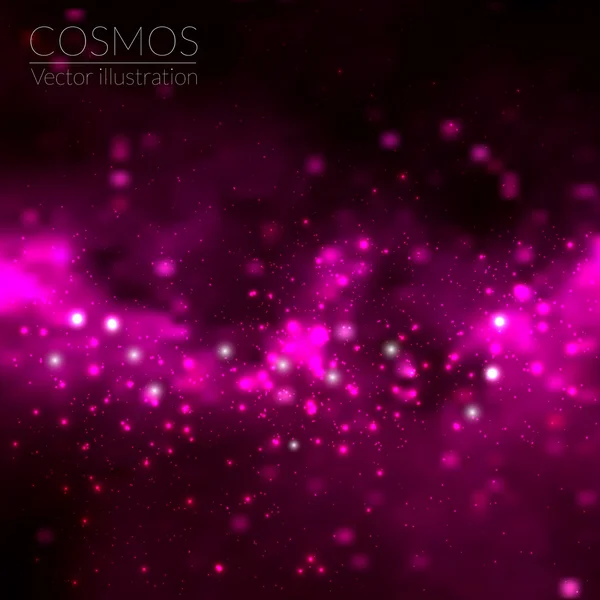 Cosmos illustration with stars — Stock Vector