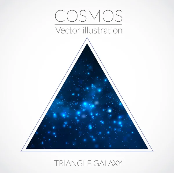 Галактика в треугольник — стоковый вектор