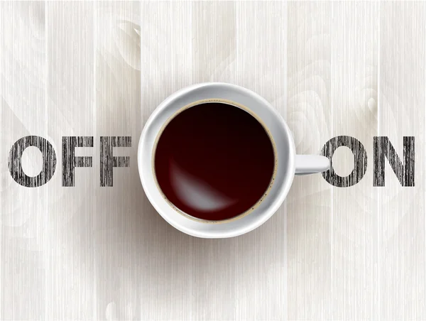 Concept de tasse de café — Image vectorielle