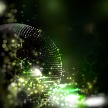 soyut teknoloji illüstrasyon