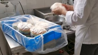 Teslimat için hazırlandılar cheesecakes