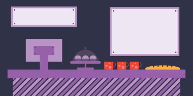 Ekmek pasta veya restoran çıkış sayacı