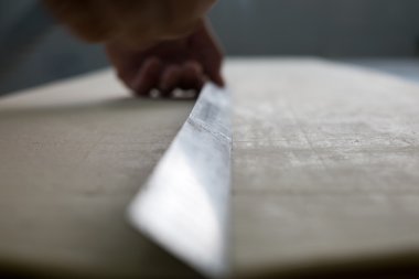 Croissant Dough Waiting to be Cut