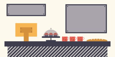 Kullanıma alma Counter Pos bir Pastane Cafe ya da Restoran