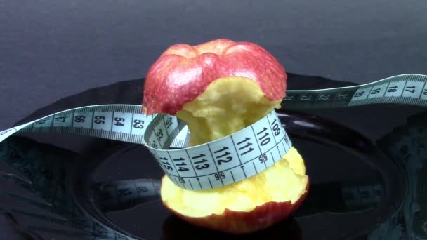 Apple ile diyet — Stok video