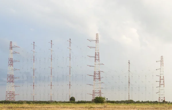 Stora antenner array Royaltyfria Stockbilder