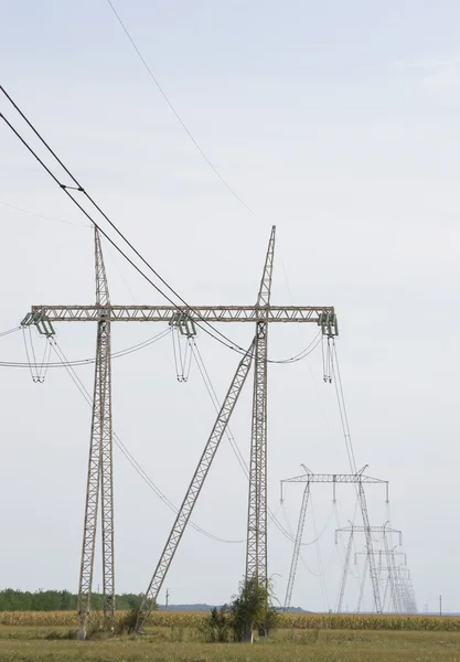 Rozvodnou síť elektrické energie — Stock fotografie