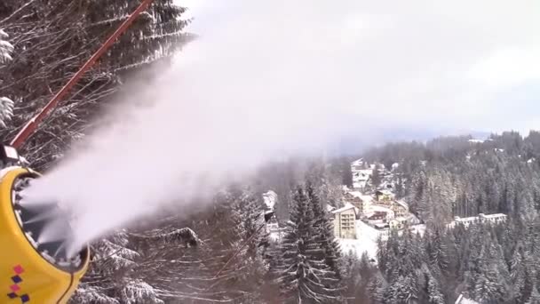 Cañón de nieve — Vídeos de Stock