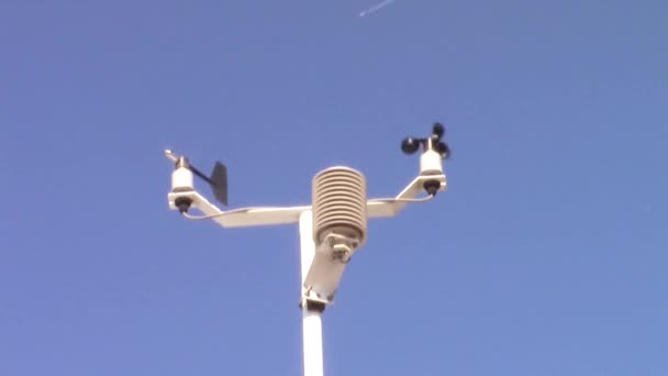Instrumentos de medición de viento aeródromo — Vídeo de stock
