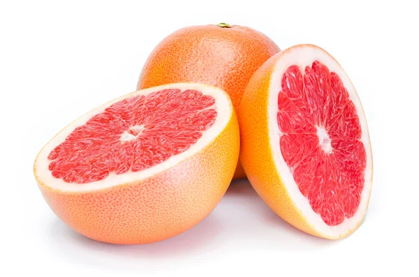 Reife Grapefruit auf weißem Hintergrund — Stockfoto