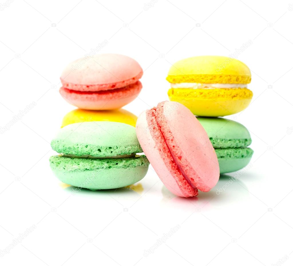 French colorful macaroons