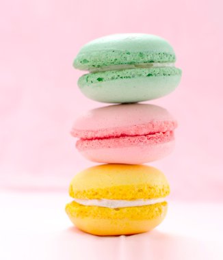 Acıbadem kurabiyesi pembe renkli Fransız