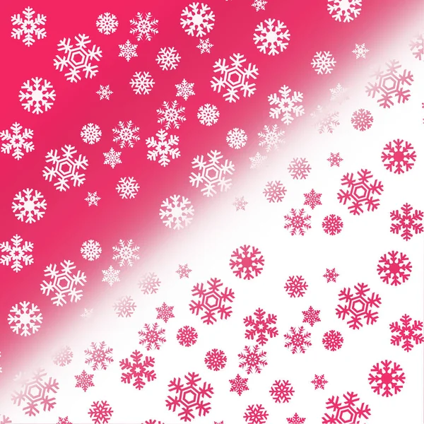 Winter White Snowflakes Christmas Art Print Illustration — Stock Photo, Image