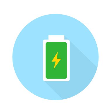 Batarya şarj göstergesi simgeleri, vektör grafikleri