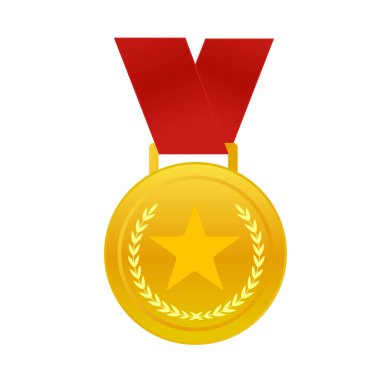 Gerçekçi ödül madalyaları. Altın madalya kazanan gümüş madalya birincilik ödülü en parlak halka töreni ödülü, ürün ve hizmet kalitesi, vektör