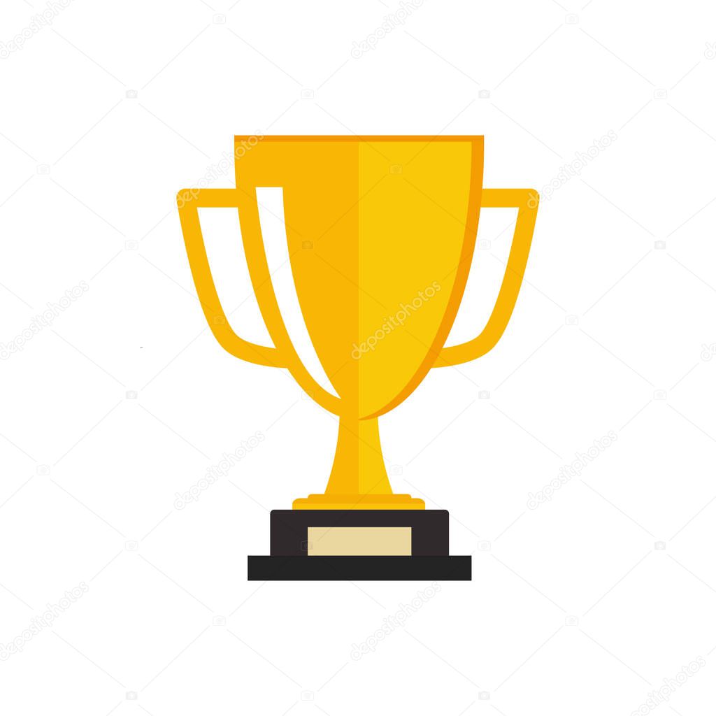 Icono del trofeo de oro del primer premio, trofeo de oro del premio