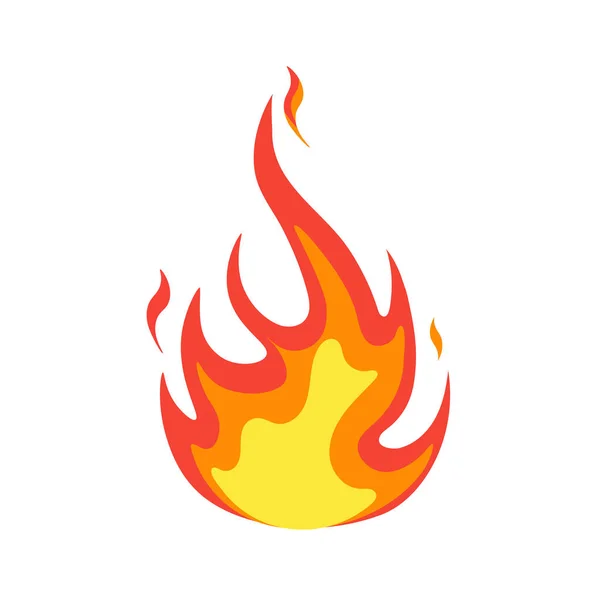 Cartoon Fire Flame Fire Ignition Flame Hot Fire Explosion Flame — Stock Vector