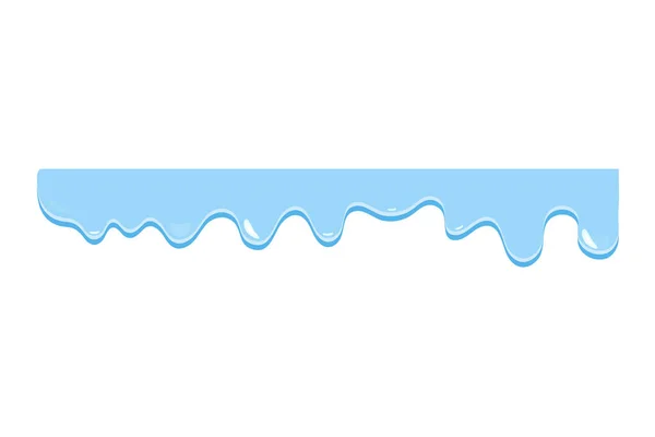 Різні Форми Рідкого Потоку Потоку Води Висоти Низького — стоковий вектор