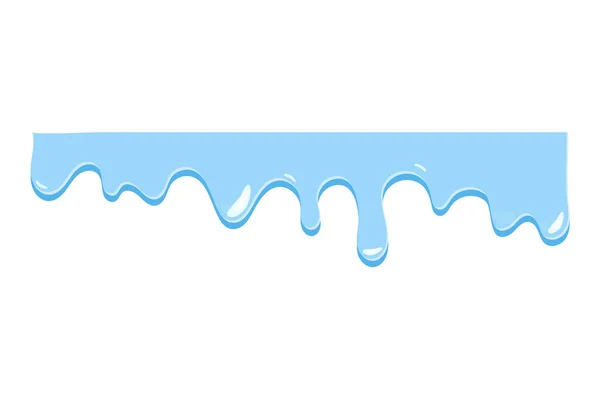 Різні Форми Рідкого Потоку Потоку Води Висоти Низького — стоковий вектор