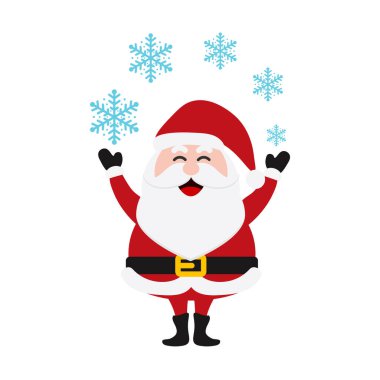 Noel Babalar, Noel Baba Koleksiyonu için hazırlandı. Mutlu Noeller, vektör kış geçmişi. Noel Baba ve Noel Geyiği çizgi film setleri. Vektör illüstrasyon ve simge