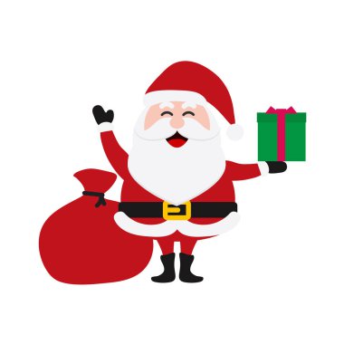 Noel Babalar, Noel Baba Koleksiyonu için hazırlandı. Mutlu Noeller, vektör kış geçmişi. Noel Baba ve Noel Geyiği çizgi film setleri. Vektör illüstrasyon ve simge