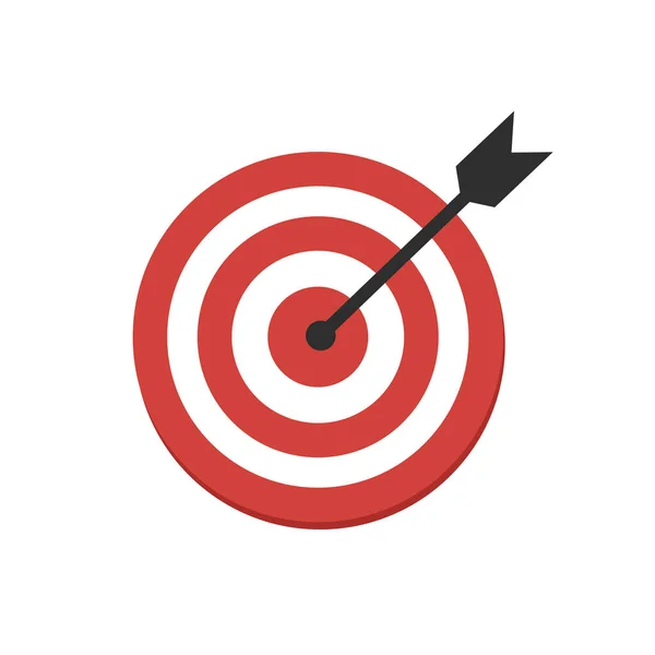 Freccia Preme Pulsante Target Concentrandosi Obiettivi Successo Investimenti Successo Strategia — Vettoriale Stock