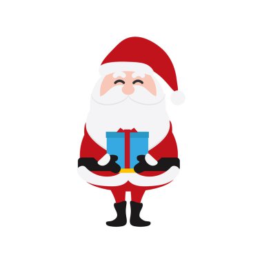 Noel Babalar, Noel Baba Koleksiyonu için hazırlandı. Mutlu Noeller, vektör kış geçmişi. Noel Baba ve Noel Geyiği çizgi film setleri. Vektör illüstrasyon ve simge